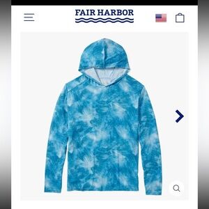 Mens XXL Fair Harbor Sea Breeze Hoodie